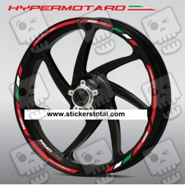 Ducati Hypermotard wheel decals stickers rim stripes 796 821 949 1100
