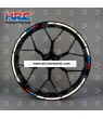 Honda Racing HRC Reflective wheel stickers decals rim stripes cbr 600 1000RR