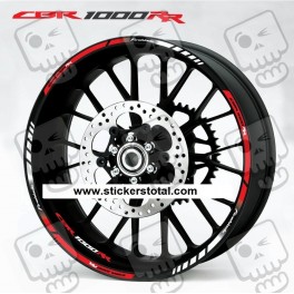Honda CBR1000RR Wheel decals rim stripes stickers CBR 1000RR