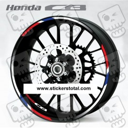 Honda CB wheel decals rim stripes stickers CB500 CB600 Laminated