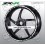 Kawasaki ZX-R wheel stickers decals rim stripes 16 pcs. Laminated ZX-10R ZX-6R ZX-9R (Producto compatible)