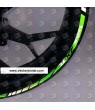Kawasaki ZX-R Reflective wheel stickers decals rim stripes 16 pcs. ZX-10R ZX-6R ZX-9R