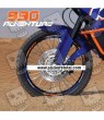 990 Adventure wheel stickers decals rim stripes Laminated Orange - Blue