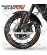 KTM 1290 Super Adventure Wheel stickers decals rim stripes Laminated orange
