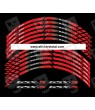 Suzuki GSX-R 1000 wheel stickers decals rim stripes 12 pcs. Laminated gsxr1000 Blue