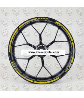 Suzuki GSX-R1000 Reflective wheel stickers decals rim stripes GSXR 1000 Yellow