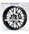 Suzuki GSX-R 1000 wheel stickers decals rim stripes 12 pcs. Laminated