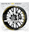 Suzuki GSX-R 1000 wheel stickers decals rim stripes 12 pcs. Laminated