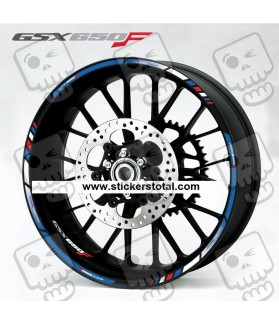 Stickers decals wheel rims SUZUKI GSXF 650 F (Compatible Product)