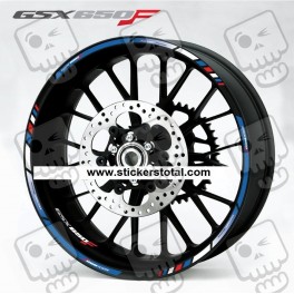 Stickers decals wheel rims SUZUKI GSXF 650 F