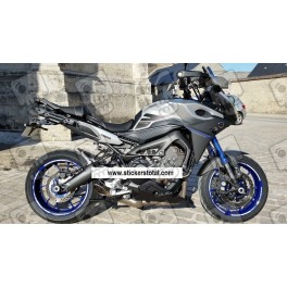 Yamaha MT-09 wheel stickers decals rim stripes Laminated MT09 Grey
