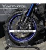 Yamaha MT-09 wheel stickers decals rim stripes Laminated MT09 Grey