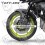Yamaha MT-09 wheel stickers decals rim stripes Laminated MT09 Black (Kompatibles Produkt)