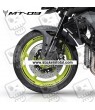 Yamaha MT-09 wheel stickers decals rim stripes Laminated MT09 Black