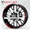 Yamaha MT-10 wheel stickers decals rim stripes Laminated MT10 red (Kompatibles Produkt)