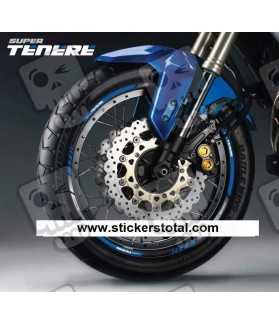 WHEEL RIMS STICKER DECAL AUFKLEBER AUTOCOLLANT VINYL ADESIVI YAMAHA TENERE