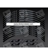 Yamaha YZF-R1 OEM style wheel stickers decals rim stripes Laminated grey