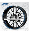 Yamaha YZF-R1 OEM style wheel stickers decals rim stripes Laminated grey