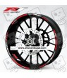 Yamaha YZF-R1 wheel stickers decals rim stripes Laminated red