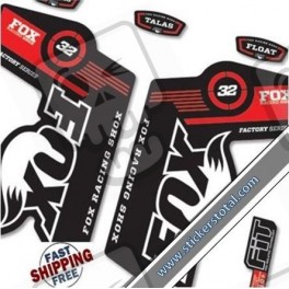 DECALS STICKERS FOX 32 DECALS KIT BLACK FORKS