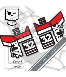 DECALS STICKERS FOX 32 DECALS KIT BLACK FORKS