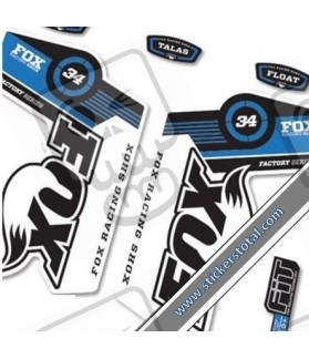 Adhesivo stickers horquilla blanca FOX 34 DECALS (Producto compatible)