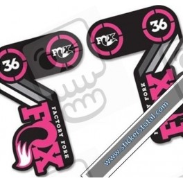 DECALS STICKERSFOX 36 HERITAGE 40TH ANNIVERSARY PINK