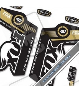 DECALS STICKERS FOX 40 DECALS KIT BLACK FORKS