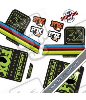DECALS FOX FACTORY 32 LIMITED EDITION STICKERS KIT BLACK FORKS