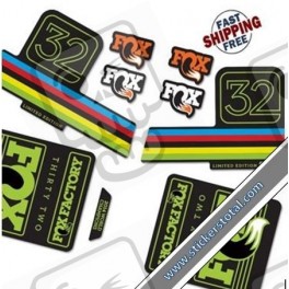 DECALS FOX FACTORY 32 LIMITED EDITION STICKERS KIT BLACK FORKS