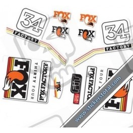 DECALS FOX FACTORY 34 2016 STANDARD STICKERS KIT