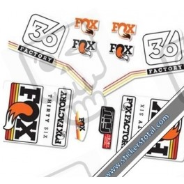 DECALS FOX FACTORY 36 2016 STICKERS KIT BLACK FORKS