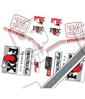 DECALS FOX FACTORY 36 2016 STICKERS KIT WHITE FORKS