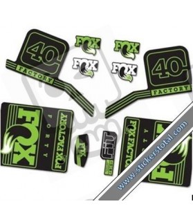 DECALS FOX FACTORY 40 2016 STICKERS KIT BLACK FORKS