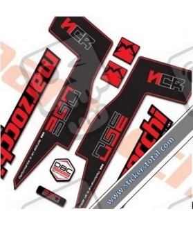DECALS MARZOCCHI 350 NCR DECALS BLACK FORKS KIT