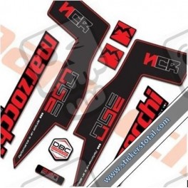 DECALS MARZOCCHI 350 NCR DECALS BLACK FORKS KIT