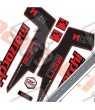 DECALS MARZOCCHI 350 NCR DECALS BLACK FORKS KIT