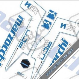 DECALS MARZOCCHI 350 NCR DECALS WHITE FORKS KIT