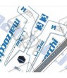 DECALS MARZOCCHI 350 NCR DECALS WHITE FORKS KIT