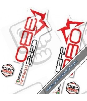 DECALS MARZOCCHI 380 DECALS WHITE FORKS KIT