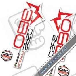 DECALS MARZOCCHI 380 DECALS WHITE FORKS KIT