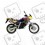 ADESIVOS kit motorcycle Aprilia Pegaso 2001 (Produto compatível)