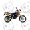 Stickers decals kit motorcycle Aprilia Pegaso 1995 (Compatible Product)