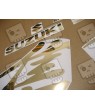 SUZUKI HAYABUSA YEAR 1999-2007 CUSTOM CHROME GOLD DECALS (Compatible Product)