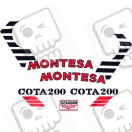 Decals motorcycle MONTESA Cota 200 (Compatible Product)