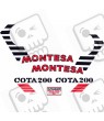 Decals motorcycle MONTESA Cota 200 (Compatible Product)