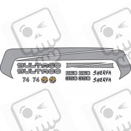 Stickers decals motorcycle BULTACO T 350 -250 - 74 (Produto compatível)