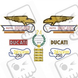 DUCATI 24 HORAS Stickers Compatible Product)