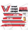 DERBI COPPA FT 50cc ADESIVOS (Produto compatível)