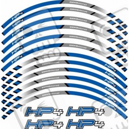 BMW S 1000RR HP4 Wheel rim Decals (Compatible Product)